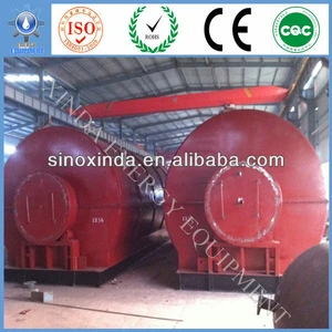 20 tons/batch environmental Scrap rubber/tyre pyrolysis machine without pollution