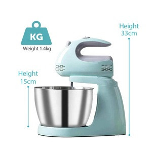 200W 5-speeds kitchen  electric handheld food mixer with bowls in sale