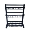 201 stainless steel with black coating standing kitchen bottle jars organizer rack spice rack 2tiers 3tier can choose