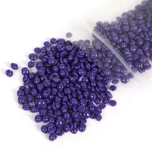 2017 Best Sale Lavender Fragrance Private Label Painless Soft Purple Color Hard Wax Beans Pearl Wax For Hair Removal Sugar Wax