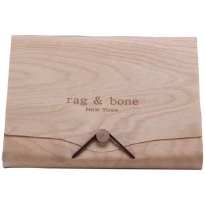 2018 China supply wooden bark box,gift box,soft bark packaging box