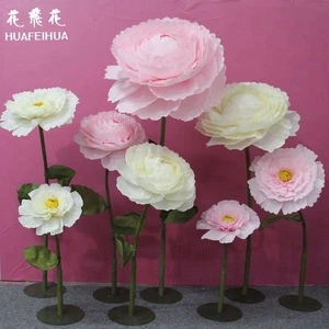 2018 hot selling factory direct handmade high quality giant paper flowers for wedding&party decoration