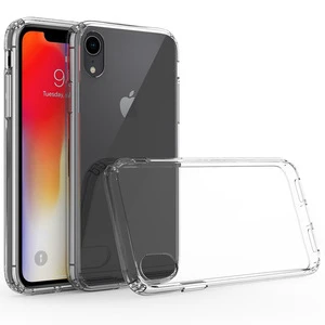 2018 New For iPhone XR Hybrid Case, Combo Soft TPU Hard Acrylic Back Shell Cover Case For Apple iPhone XS Max