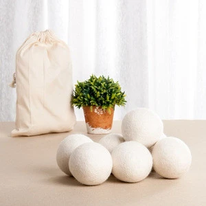2018 Wholesale 6 Packs felt wool dryer balls for laundry