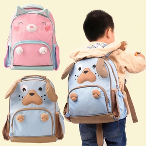 2019 new design 3d cartoon animal shape backpack kids school bag for boys girls children