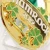 Import 2019 New design plated gold enamel glitter green Shamrock metal medal souvenir from China