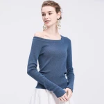 2019 wholesale womens long sleeve irregular  turtleneck sweater