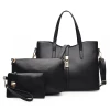2019New ladies bags wholesale Latest Design PU Leather 3 Piece handbags set
