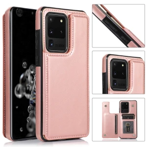 2020 High Quality Waterproof PU Leather Mobile Phone Bags With Card Slot For Samsung Galaxy S 7 S 8 S 9 S 10 S 20