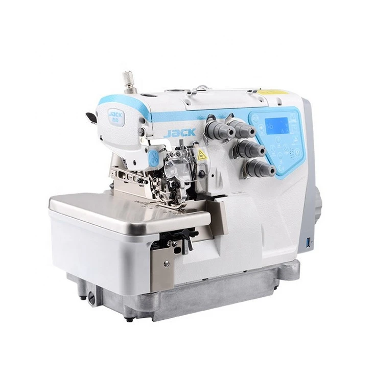 2020 High Speed automatic thread trimming Jack C4 industrial overlock sewing Machine