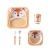 Import 2020 New Amazon Eco-Friendly Products Bamboo Fiber Salad Animal Baby Plate BPA Free Baby Gift Set Children Tableware from China