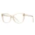 Import 2020 new Amazon hot sale spring hinge eyeglasses fashion optical glasses frame for women from China