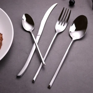 2020 New Arrivals Eco-Friendly Rose Gold Strainless Silverware Wedding Gold Dinnerware Stainless Steel Cutlery Set