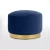 Import 2020 New Design Velvet Fabric Round Ottoman Storage Footstool Stools with Gold Metal Base for Living Room from China