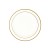 Import 2020 premium gold silver printing disposable plastic charger plates from China