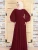 Import 2021 New Arrivals High Quality Plsu Size Islamic Clothing Ladies Long Sleeve Chiffon Maxi Dress Elegant Abaya Muslim Dresses from China