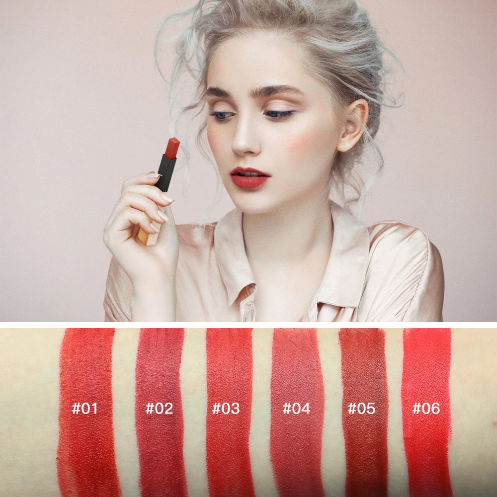 2021 OEM Professional Custom Logo Velvet   Matte Lipstick 24 Colors Long Lasting Waterproof Lipstick
