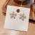Import 2021 Stylish Simple Exquisite Frosty Wind Flowers Baroque Pearl Stud Earrings For Women Girl Fresh Unique Jewelry Wholesale from China