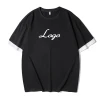 2021 vogue hot press round neck Loose and breathable 100% cotton t-shirts