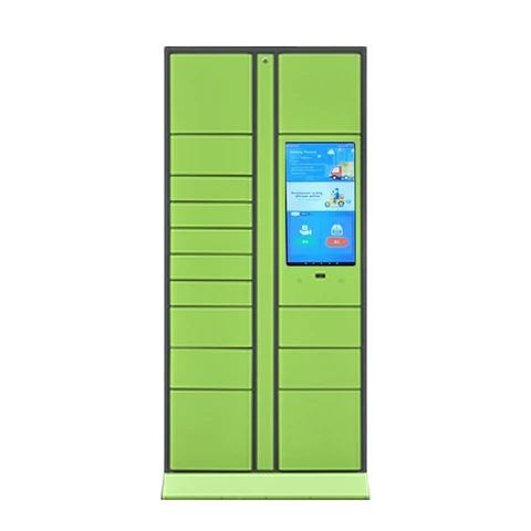 21.5 inch screen smart express cabinet parcel storage cabinet locker one main and two pairs