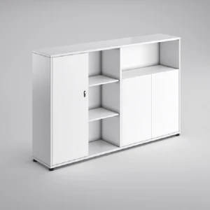 3 doors modern office file cabinets with open shelves and  code locks  from china