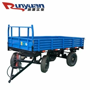 3 ton/4 ton four wheel two axles farm dump sugarcane trailer