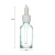 Import 30 ml  Transparent Glass Dropper Bottle Coating Customized Color Nitrile Rubber Head from China