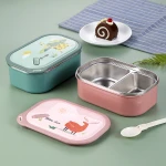 304 Stainless Steel Bento Tiffin Lunch Box Storage Boxes & Bins Food Grade Organizer Food Container Picnic Basket