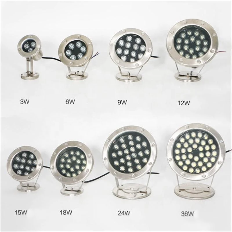 36W LED underwater colorful fountain lights pool lights AC12V 24V waterproof swimming pool waterscape fish pond lights
