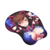 3D Custom Printed Boobs Mousepad Silica Gel Anime Wrist Rest Breast custom boom mouse pad
