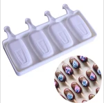 3pcs Sweet Heart Shape Silicone Popsicle Cake Mold DIY Valentine's Chocolate Heart Silicone  Ice Cream Mould