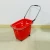 Import 4 wheels 40L supermarket plastic grocery rolling shopping basket with colorful from China