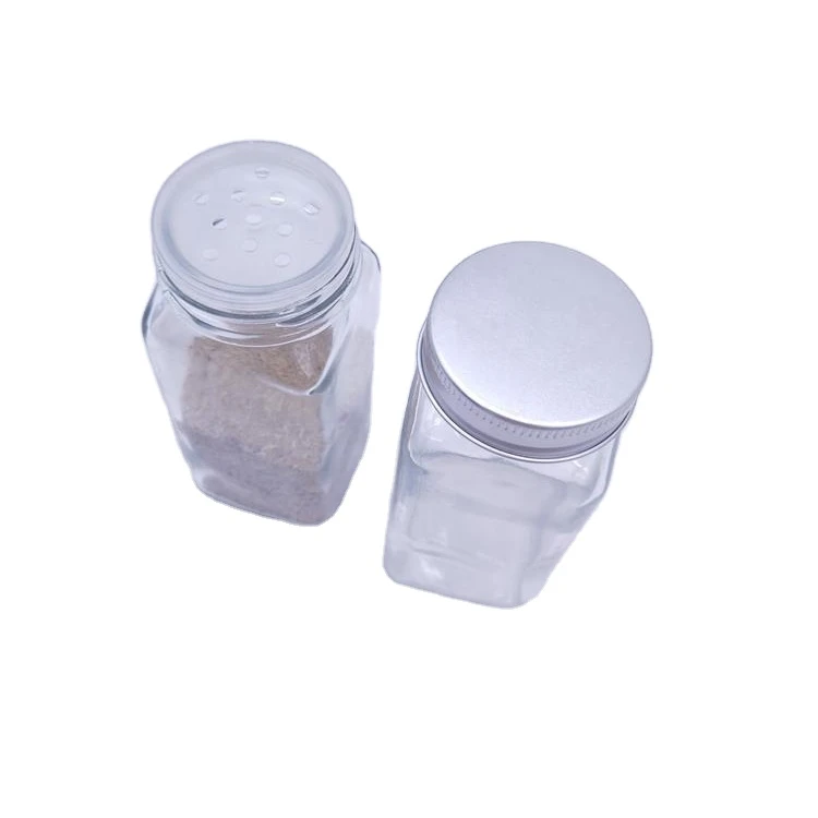 4oz 120ml glass jar for herb seasoning storage pepper salt with shaker