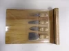 4pcs cheese knife board set with magnetic tape stripe