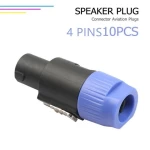 4Pin Plug Audio Cable Plug Socket Adapter Speakon xlr male female connector for microphone or Stereo System