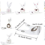 50 PCS Baby Shower Souvenir Cute Rabbit OPP Cookie Bakery Candy Biscuit Treat Gift DIY Plastic Bag