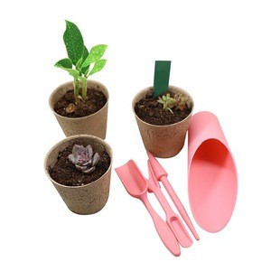 50pcs/lot Seedling Nursery cup garden Flowerpot for gardening with 50 pcs plant labels and 4 sets of tools