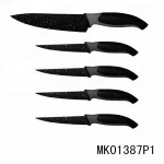 5PCS non-stick flower coating Kitchen knife set