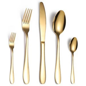 5pcs set Tableware Cutlery Dinner Set Cutlery Set Dishes Knives Forks Spoons