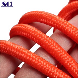 6 - 8 mm Reflect light polypropylene floating Fishing Nylon Braided Rope for magnet Climbing Rescue pulling