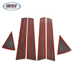 6 Pcs Real Carbon Fiber Car Window B Pillar Trims for Toyota Lexus NX200Car Exterior Trims