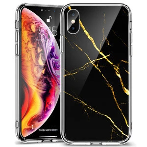 6.5inch ESR for iPhone XS Max universal water proof tempered glass phone case marble