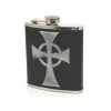 6oz leather covered hip flask
