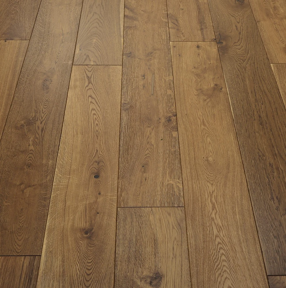 6"x3/4" solid smoked oak hardwood flooring