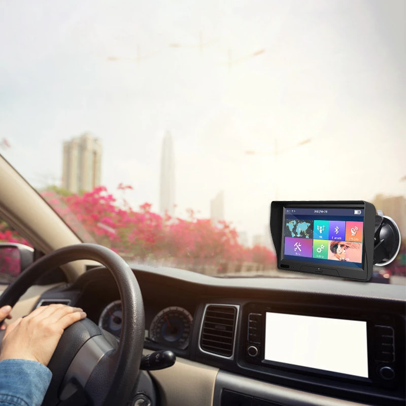 7 Inch Car Gps Navigation Truck Gps Navigator Touch Screen Bluetooth Optional Free Map Spain Europe