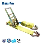 7ton 3inch Heavy Duty Cargo truck transportation  Ratchet tie down Strap J hooks for big objects