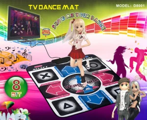 8 Bit TV dancing mat exercise single dance pad with AV cable for TV