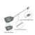 Import 8 pieces Nonstick Kitchen Tools Gadgets Stainless steel Handle kitchen utensil set from China