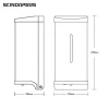 800ml 304 stainless steel automatic wall mounted mirror cabinet Liquid soap dispenser