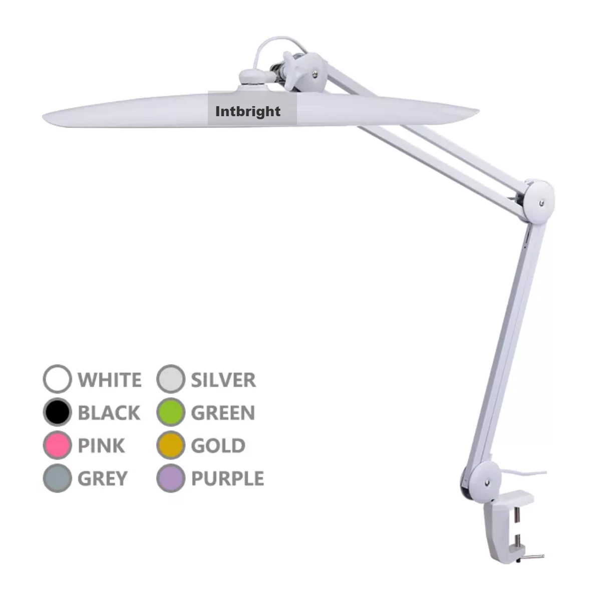 9501LED 24W Dimmable Desk Clamp Task Working Lamp, Super Bright Desk Lamp with Clamp, Highly Adjustable Office Light
